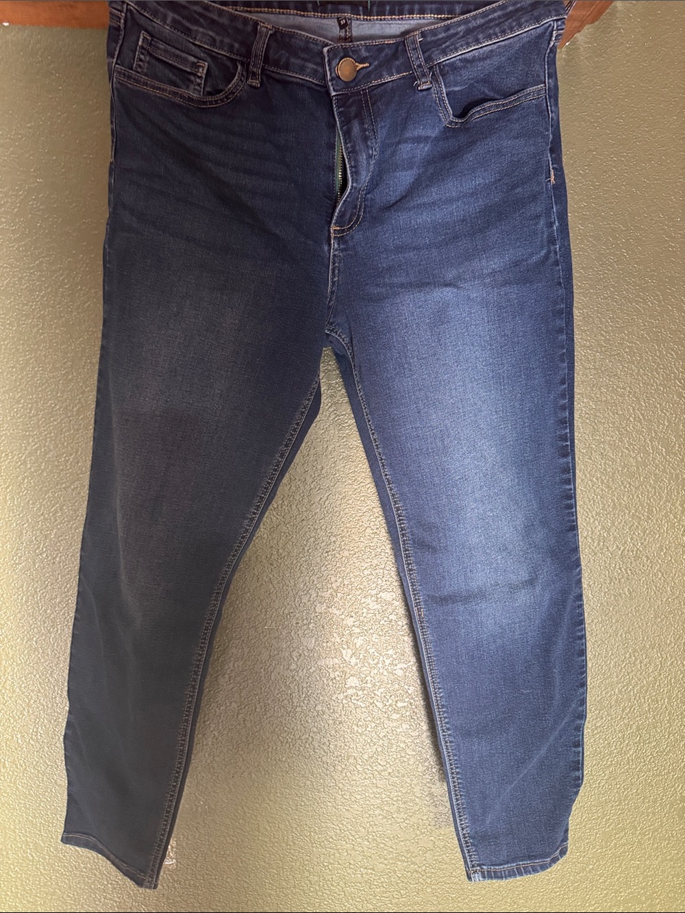 Women’s Cropped High-Rise Ankle Jeans - Dark Blue